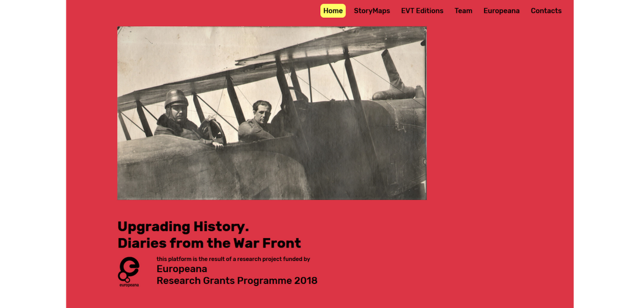 Upgrading History. Diaries from the War Front