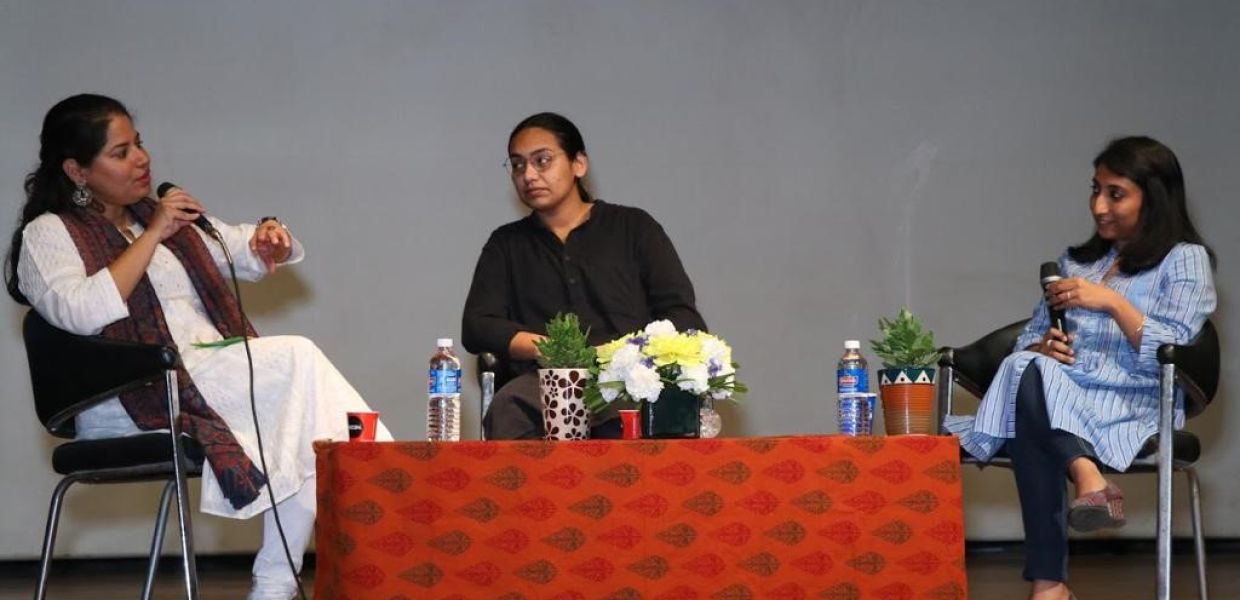 Medhavi at the Kamala Nehru College Youth Conclave in Delhi, Medhavi Gandhi, CC BY-SA