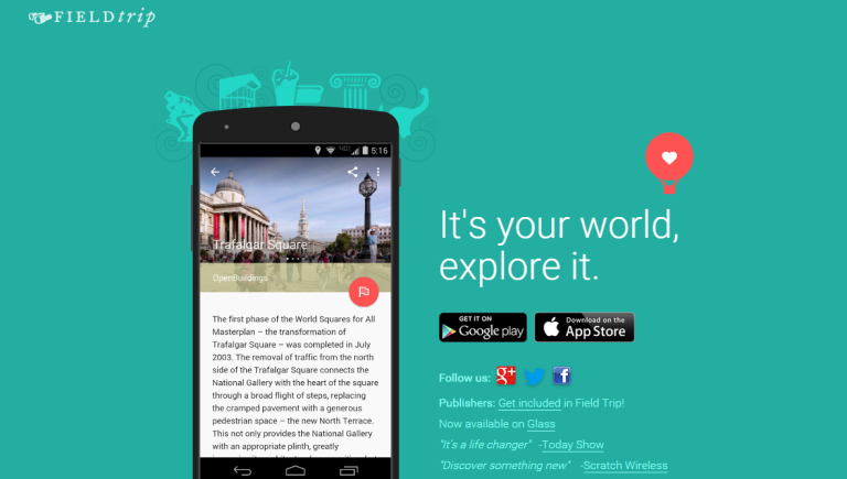 Europeana's pilot on Google's Field Trip app