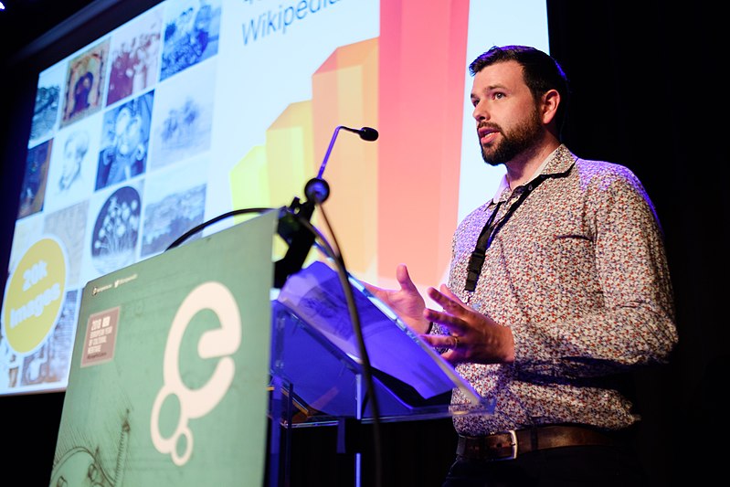Jason Evans talks about Wikidata and the National Library of Wales at EuropeanaTech 2018