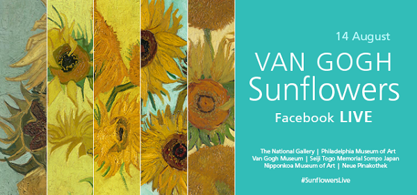 Focus On Facebook Sunflowerslive Reuniting Van Gogh S Five Sunflowers On Social Media Europeana Pro