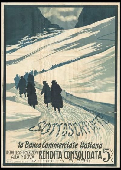 W6 Vintage WWI Italian World War Bonds & Loans Poster Print WW1 A1 A2 A3 