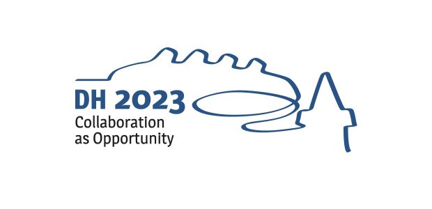 Conference banner- DH 2023 - 'Collaboration as Opportunity'