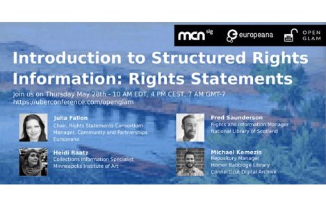 Title slide introduction to structured rights information: rights statements