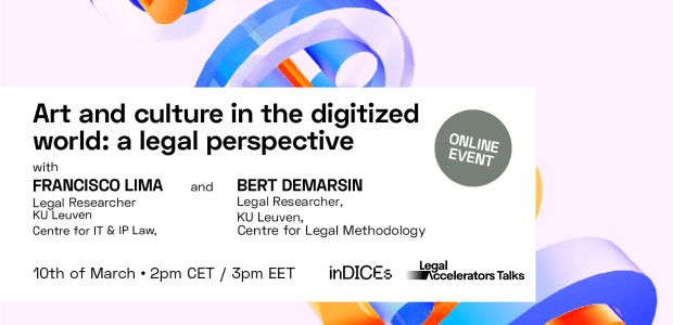 Event poster - art and culture in the digitized world: a legal perspective