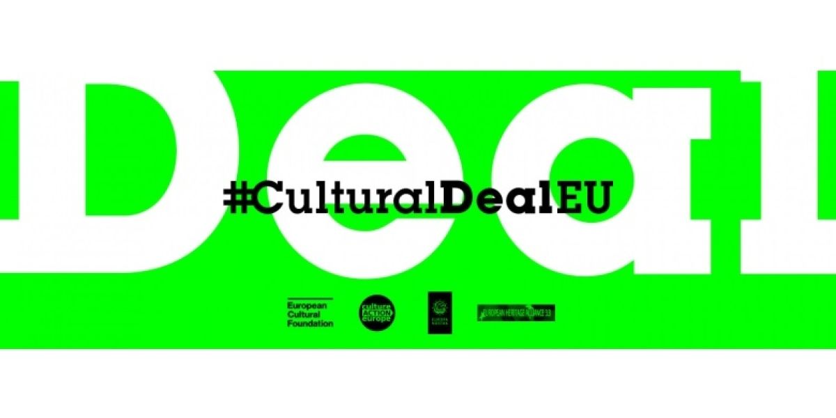 Event posting showing #CulturalDealEU and partner logos
