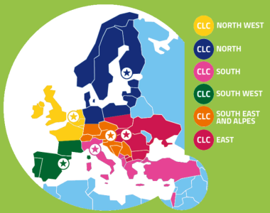 A map of Europe showing the EIT Culture and Creativity co-location centres