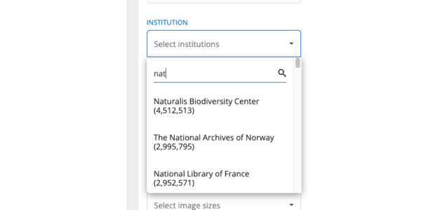 Screenshot of auto-suggest feature