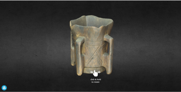 A medieval Irish drinking cup
