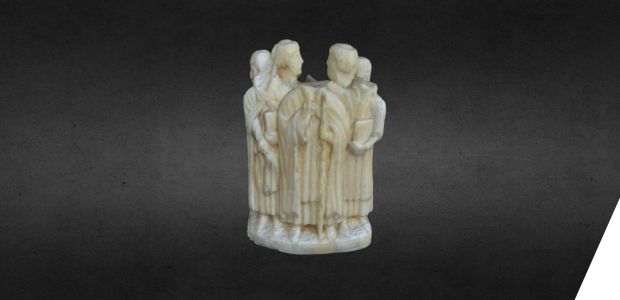Four small ivory figurines