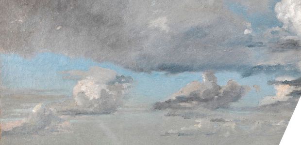 A painting of clouds