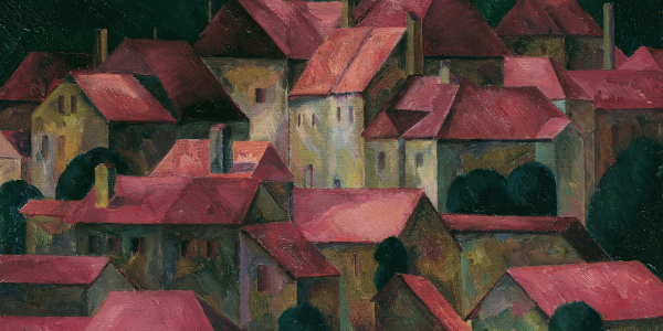 Painting of houses
