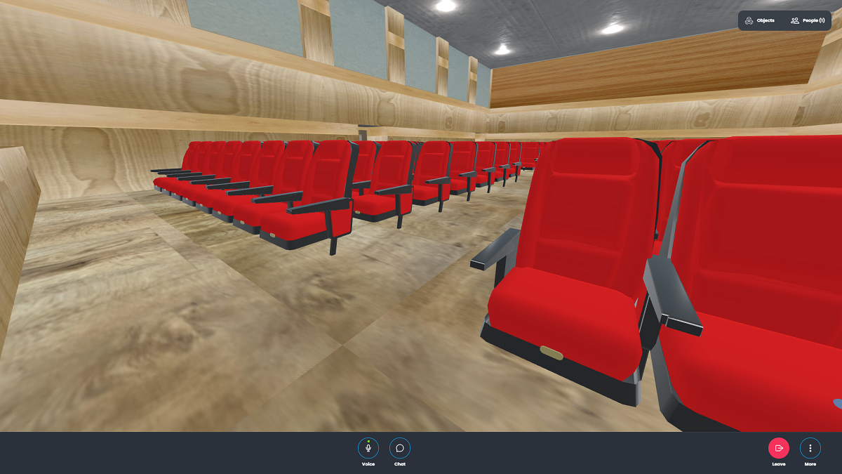 Digital representation of the school assembly hall