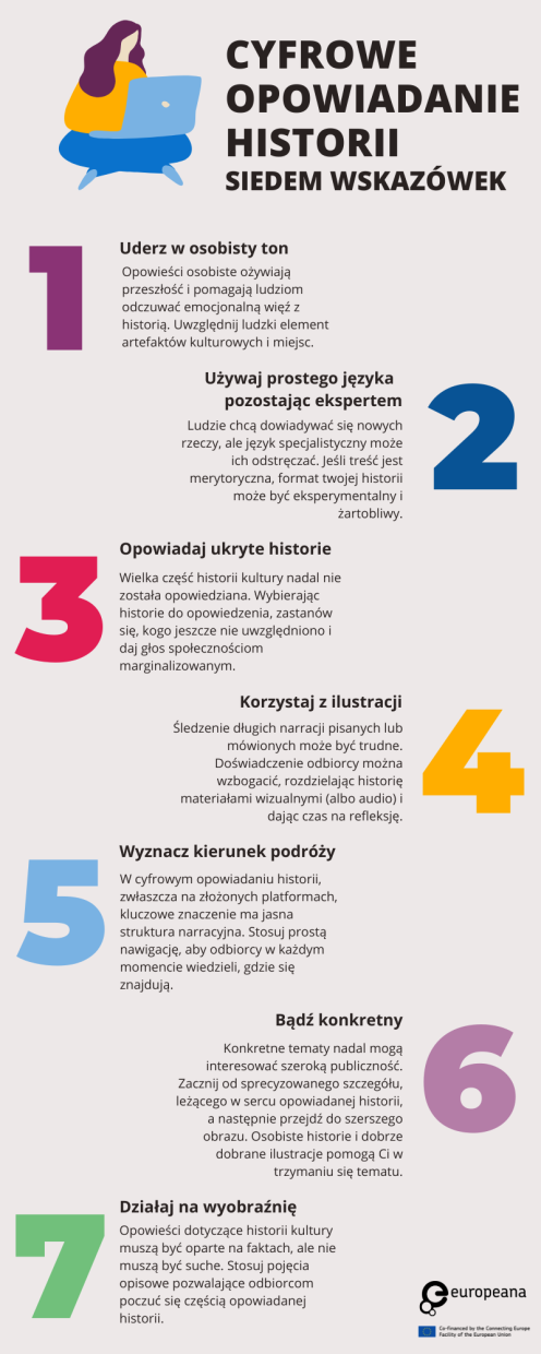 Seven tips for digital storytelling - Polish. See full text above.