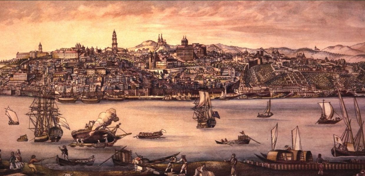 View of the city of Porto, from the Torre de Marca to the Fontainhas