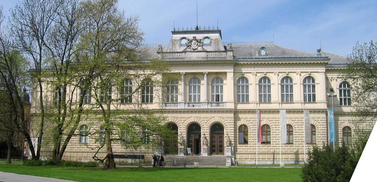 Photograph of the exterior of the Slovenian Museum of Natural History