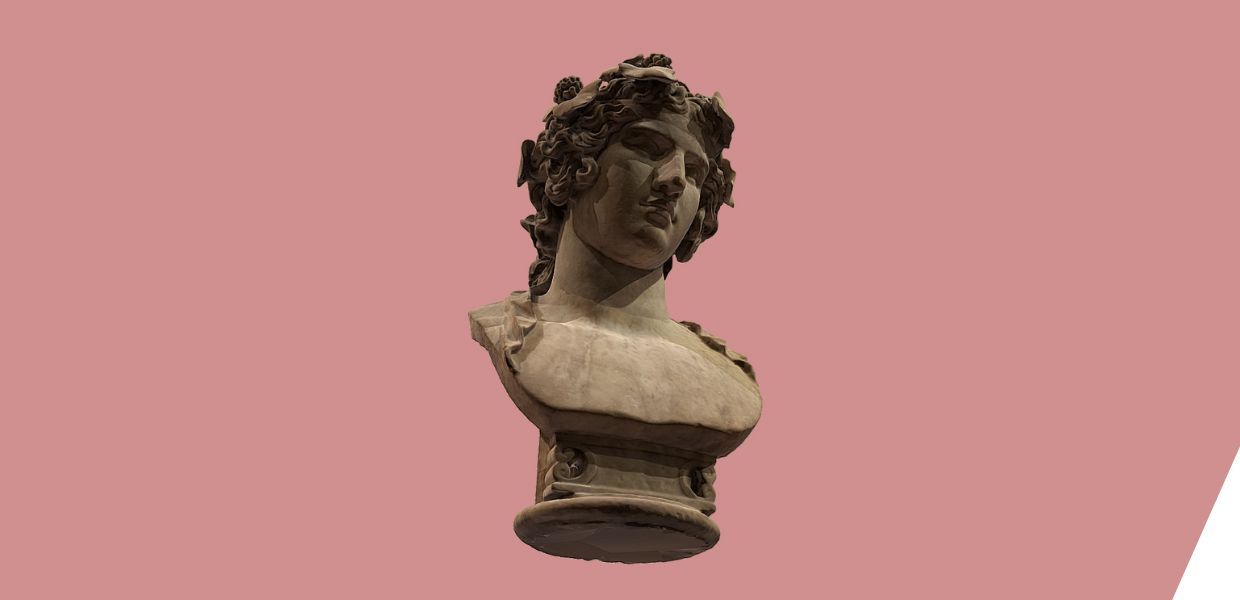 Roman bust of a male head