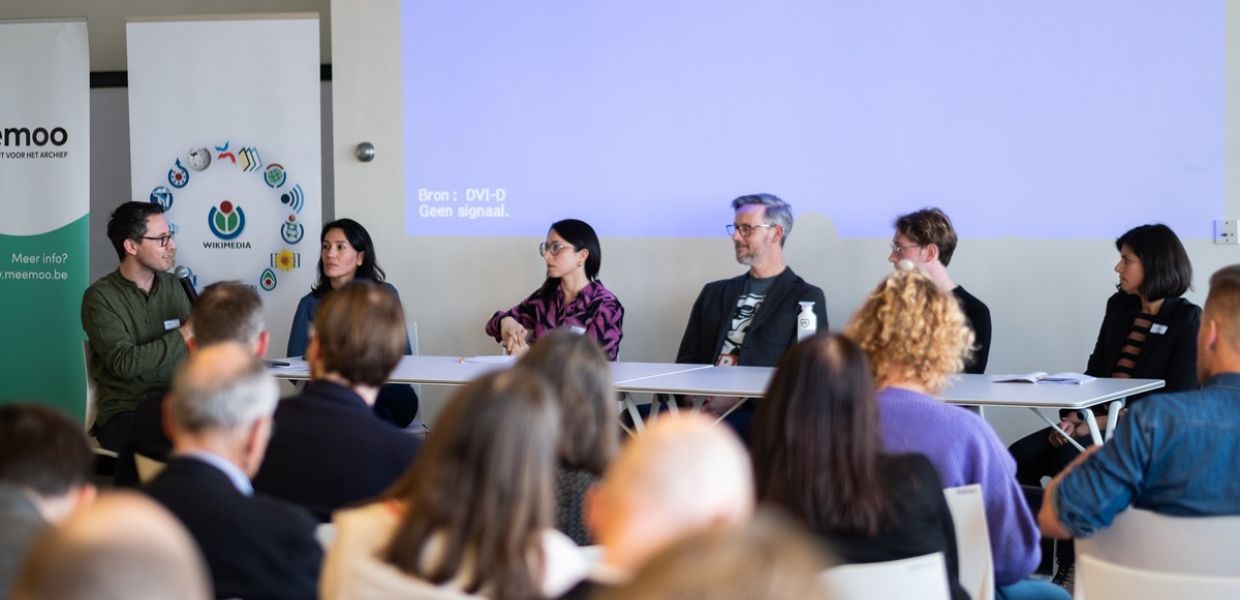 Speakers on a panel at Public Domain Day Europe 2024