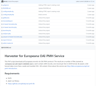 Europeana OAI-PMH Harvester