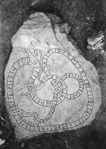 Photographs and drawings of runestones in Sweden
