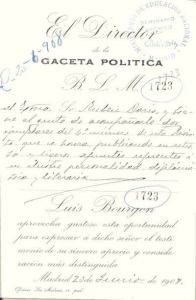 Personal Archive of Ruben Dario, Nicaraguan poet  (1867–1916)