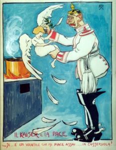 Italian satirical and advertising drawings from the WW1 period