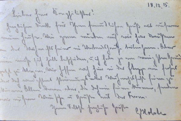 Writing the past: transcribing handwritten documents from World War One