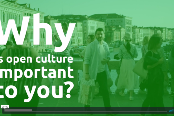 We love open culture! No, listen, we REALLY love open culture