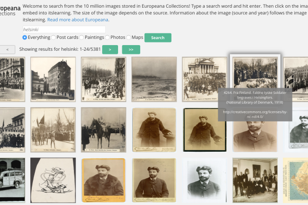 European cultural heritage in educational activities on the itslearning learning platform