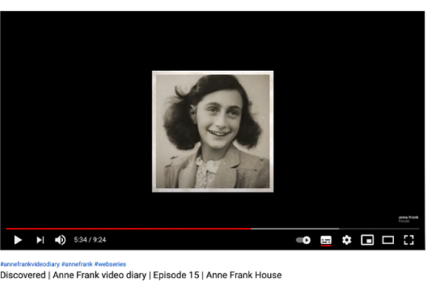 Embracing new technology with Heritage in Motion 2021 winners: Anne Frank video diary