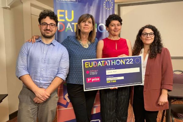 Team using Europeana data win prize at the EU Datathon 2022