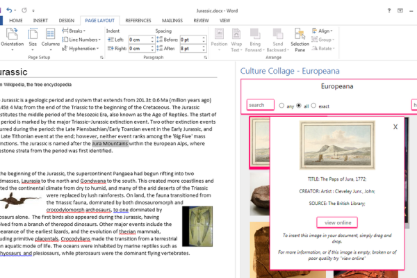 Culture Collage MS Office app