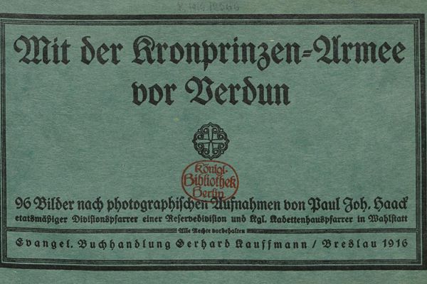 WWI collection of the Berlin State Library