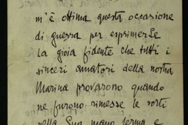 Letters by Italian personalities during World War I