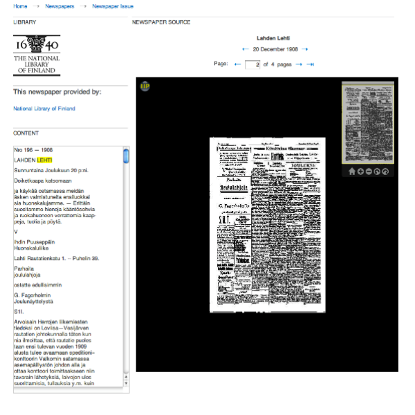 Website usability examined by Europeana Newspapers project